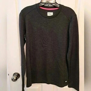 Womens Tuff Athletics Long Sleeved Thermolite Top Black Size  Medium Crewneck